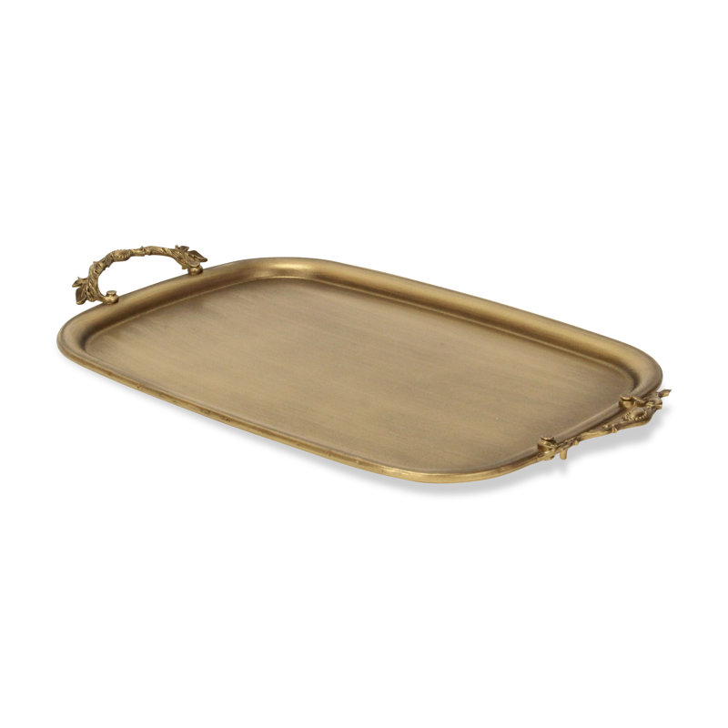 Khilov Metal Accent Tray, Gold