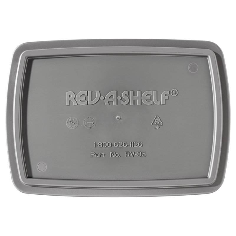 Silver Polymer 35 Quart Replacement Trash Bins, Set of 2