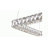 Gansop LED Chrome Square Pendant With Crystal Accents