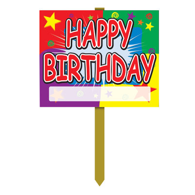 Panneau de joyeux anniversaire