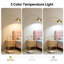 Lampe sur pied arquée moderne avec télécommande - 3 modes d'éclairage réglables et luminosité réglable, base lestée stable, facile à assembler pour le salon, la chambre à coucher et le bureau