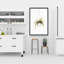Fougère suspendue | Décoration de bureau encadrée minimaliste