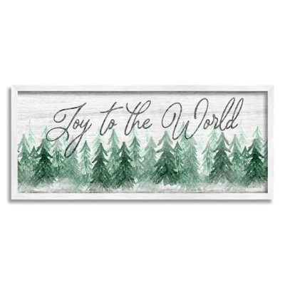 «Joy to the World Pine Trees» par Natalie Carpentieri - impression sur bois