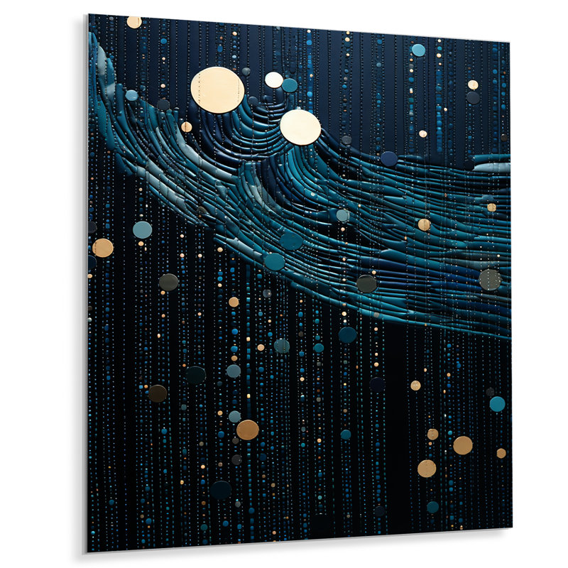 Indian Art Starry Night Sky 2 - Art mural indien en métal, H 20 po x l 12 po x P 1 po