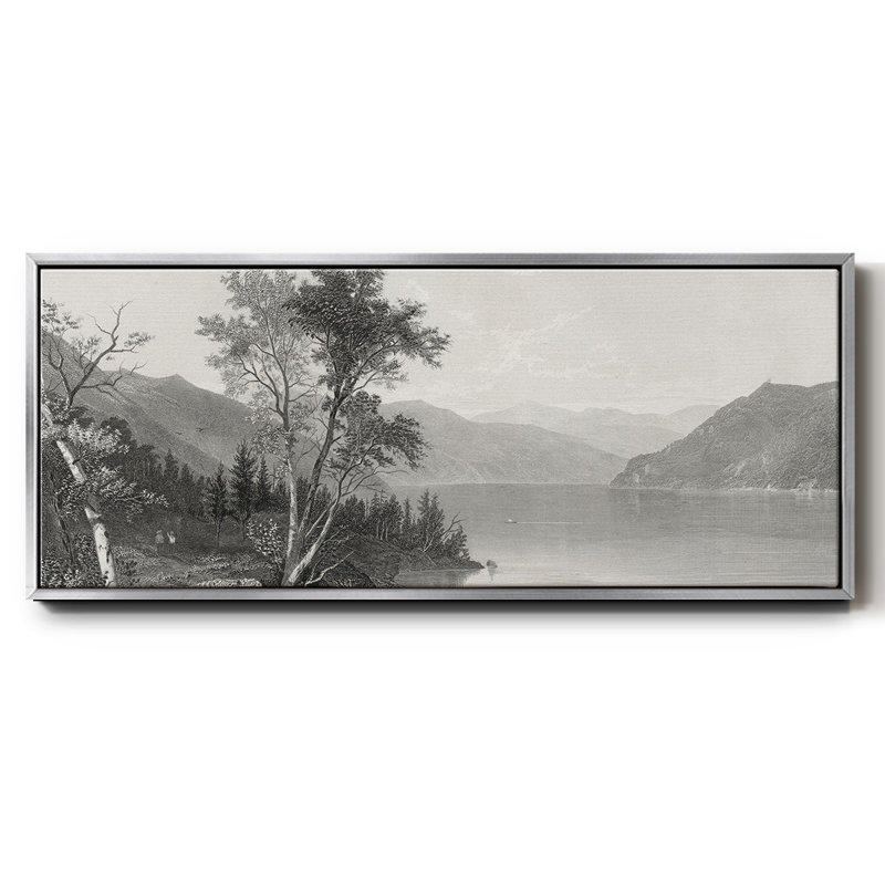 Lake George, reproduction d'art sur toile, H 24 po x l 60 po x P 1,5 po, Argent
