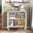Vintage Hollow-Carved 2-Door Display Storage Sideboard-512195134