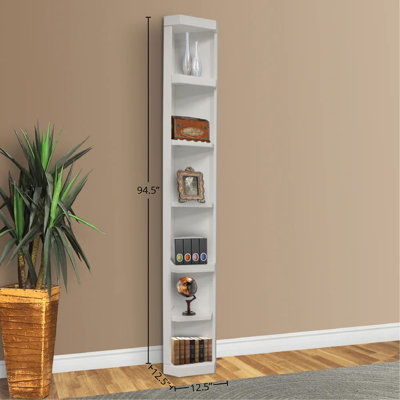 Alekhya Wood Corner Bookcase