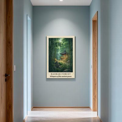 Paysage et nature Bamboo Grove avec pavillon traditionnel