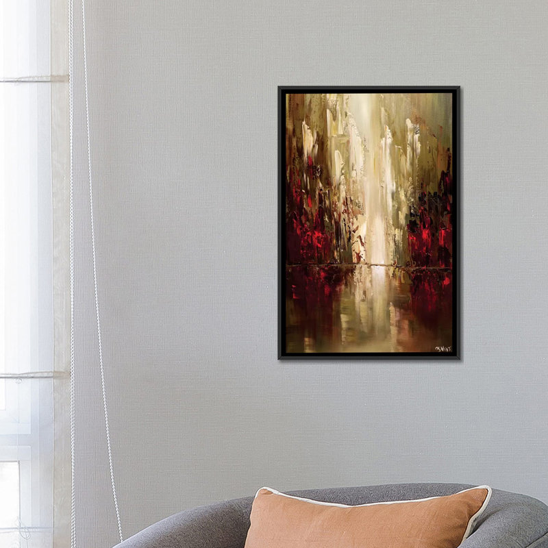 «Swiger Skyscrapers», reproduction sur toile, H 26 po x l 18 po x P 1,5 po, Toile avec cadre noir, Pas de tapis