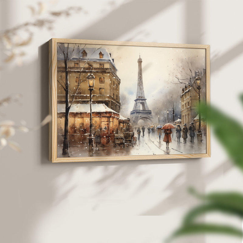Chirstmas Art-CCCXXII -Framed Print - Restickable, H 11 po x l 14 po, Naturel