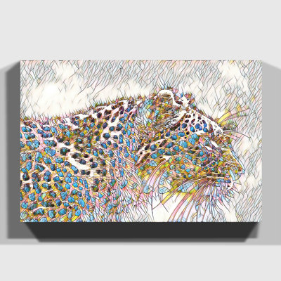 Leopard Tiger - Wrapped Canvas