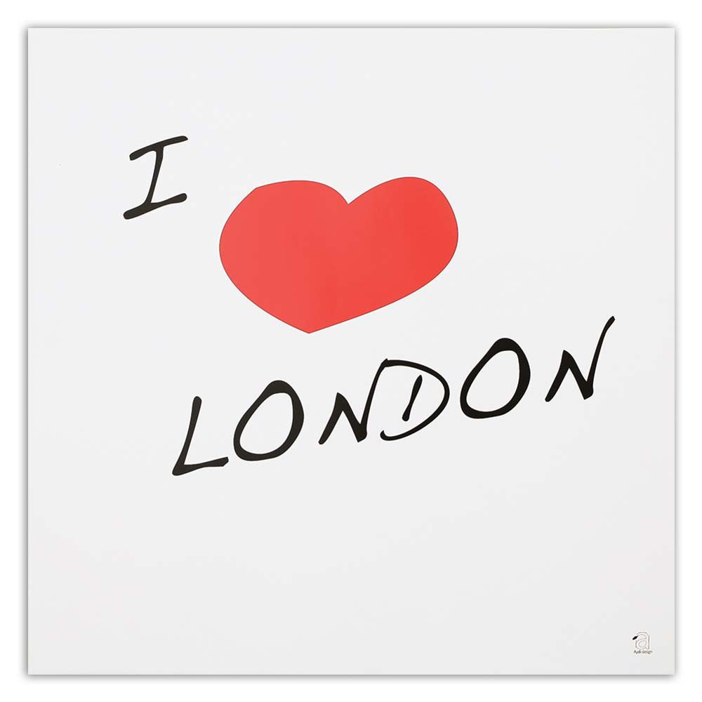 Leinwandbild Inschrift I Love London 16080