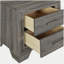 Funston Brown Oak 2-drawer Nightstand Bedside Table
