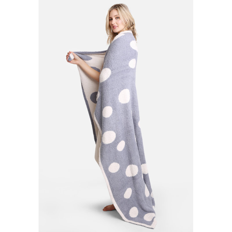 Leopard Pattern Luxury Soft Throw Blanket, Blue