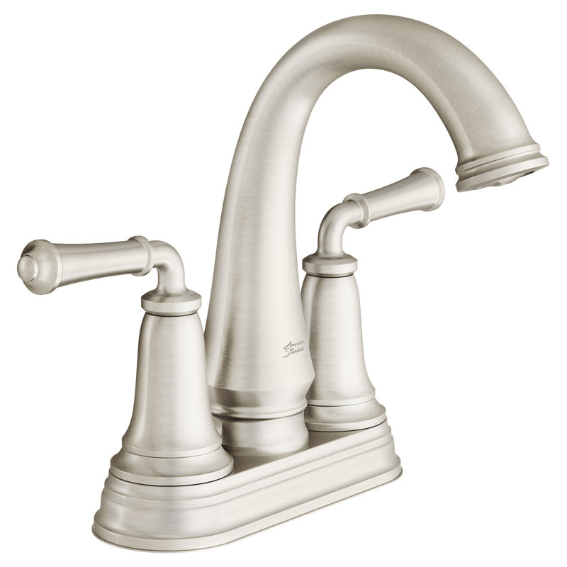 Delancey 2-handle Bathroom Faucet with Drain Assembly, Brushed Nickel, Without Hot/Cold Indicator