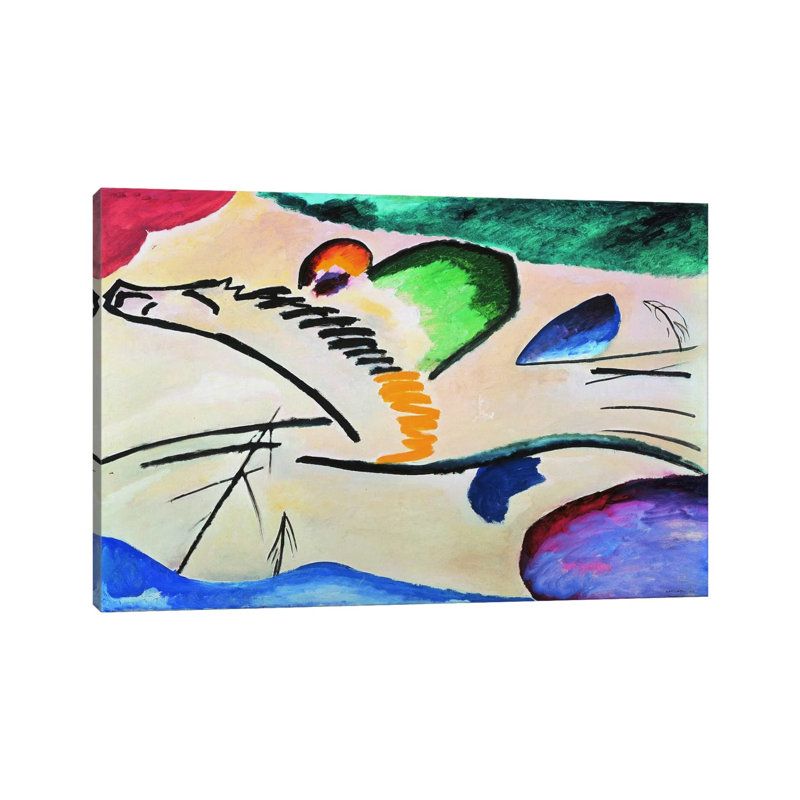 Lyrically (Lyrisches) by Wassily Kandinsky - Wrapped Canvas Painting, 101.6 cm H x 66.04 cm W x 1.91 cm D