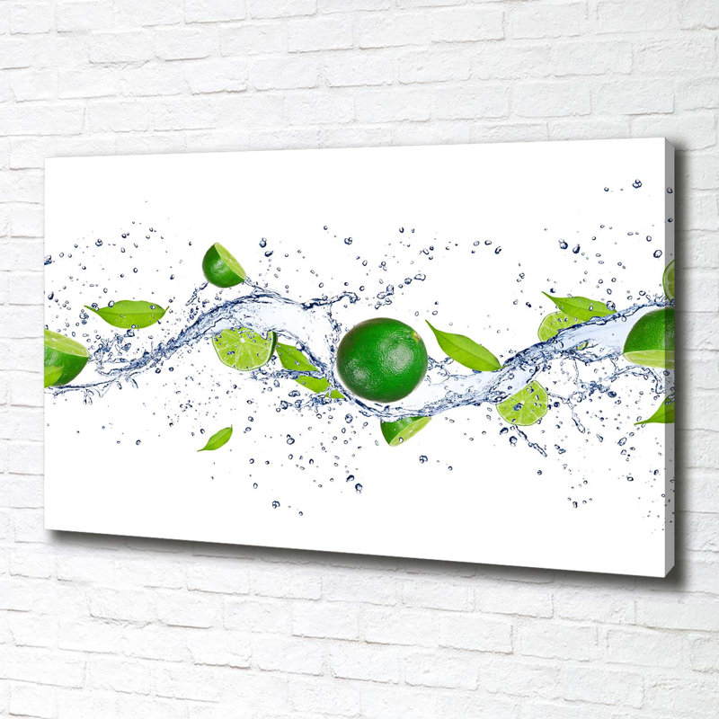 Limes And Water - Wrapped Canvas Print