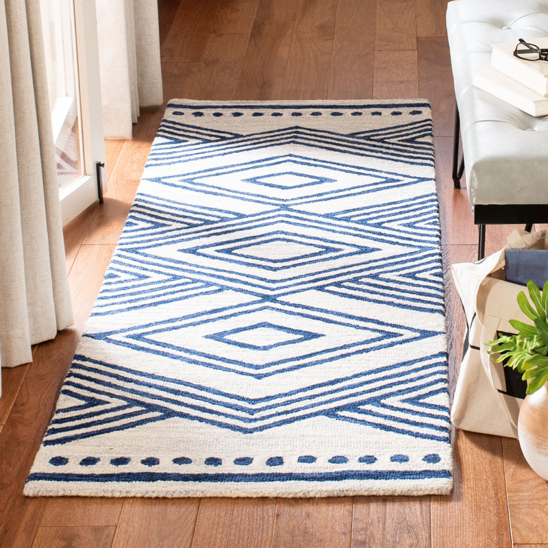 Tapis en laine touffeté à la main Vedika, Rectangle 2 pi 6 po x 4 pi