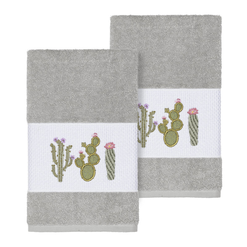 Mila Turkish Cotton Hand Towel, Light Gray