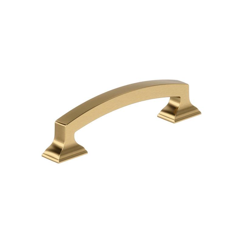 Poignée d'armoire incisive en bronze champagne de centre à centre de 3-3 / 4 pouces (96 mm) - paquet de 10, 3 3/4"