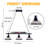 3-light Dimmable Kitchen Chandelier