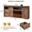 Marckson 70'' Barn Door TV Stand with 36" Electric Fireplace,  Fireplace TV Stand For TVs Up To 80" with Storage Drawers-39067882