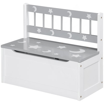 Can be used for living room/entrance/bedroom storage space, stool cushion seat rectangular chair foot lounge box, gray, small