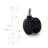2 in. Black Furniture Swivel Caster for 1 in. Round