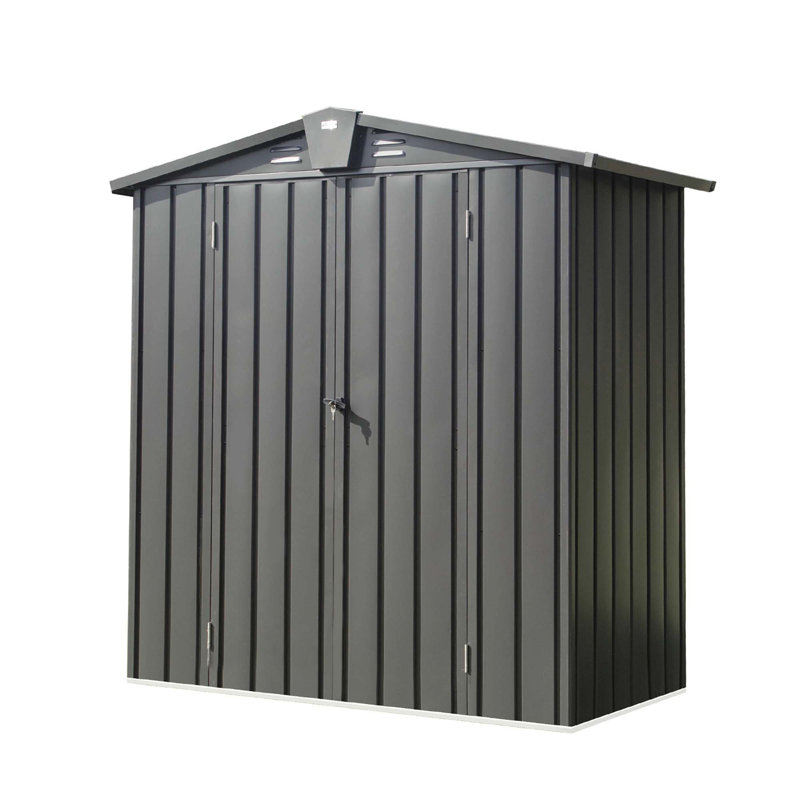 Backyard Storage Shed 11' X 12.5' With Galvanized Steel Frame & Windows, Outdoor Garden Shed Metal Utility Tool Storage Room With Lockable Door For Patio