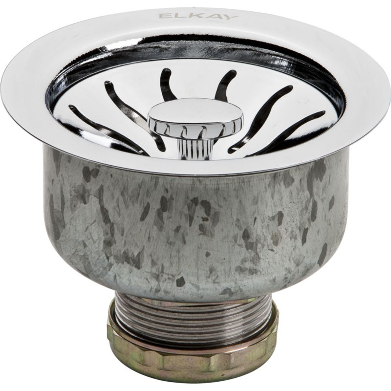 3.5" Pop-Up Kitchen Sink Drain, Chrome