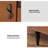 Modern Retro Brown Solid Wood TV Stands-Living room TV cabinet