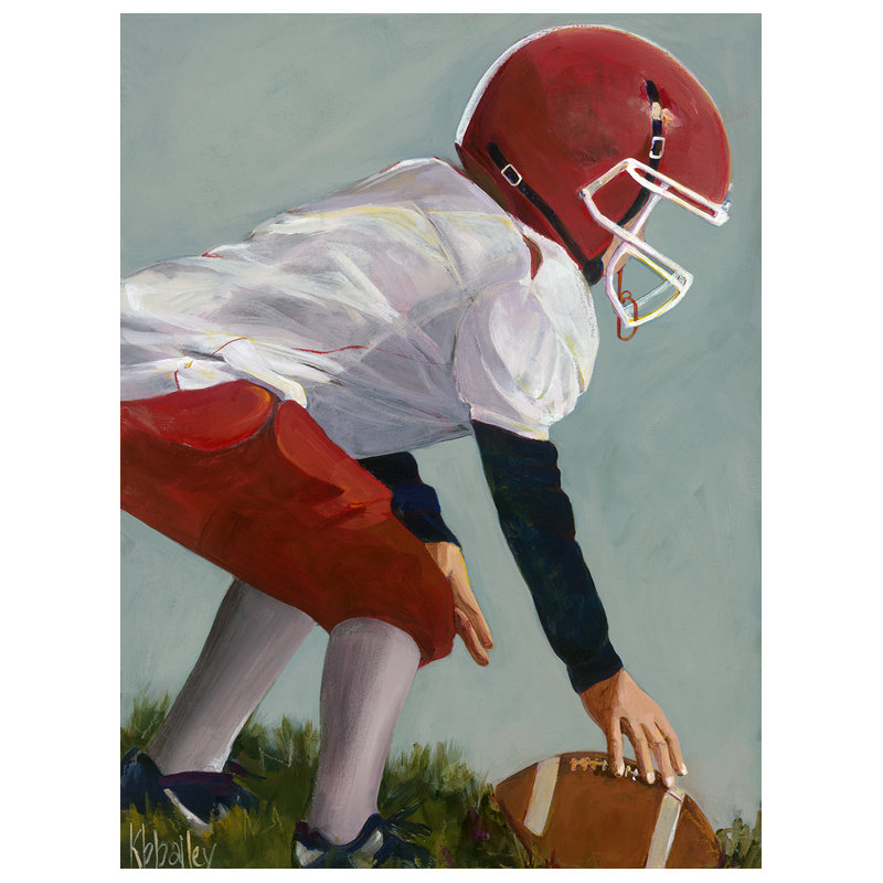 Art sur toile Lila Football Star 2, H 32 po x L 24 po x l 1,25 po