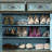 American vintage shoe cabinet side cabinet storage 15 Pair Solid Wood Shoe Storage Cabinet