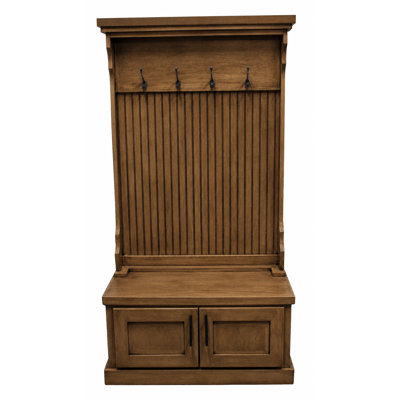 Brandley Hall Tree 37.5'' Wide with Bench and Shoe Storage
