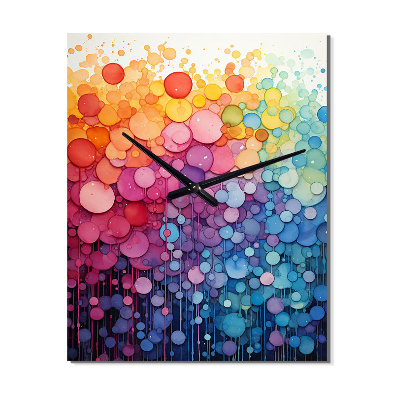 Licinio - Horloge murale arc-en-ciel, Grand