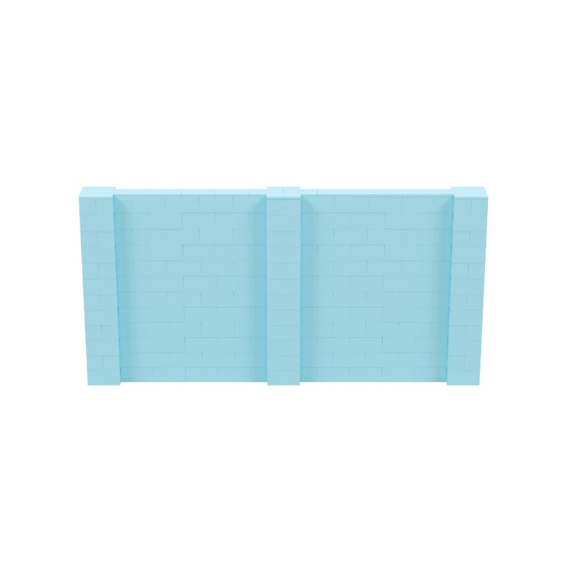 Cloison 1 panneau autoportante, H 72 po x l 144 po x P 12 po, Bleu clair