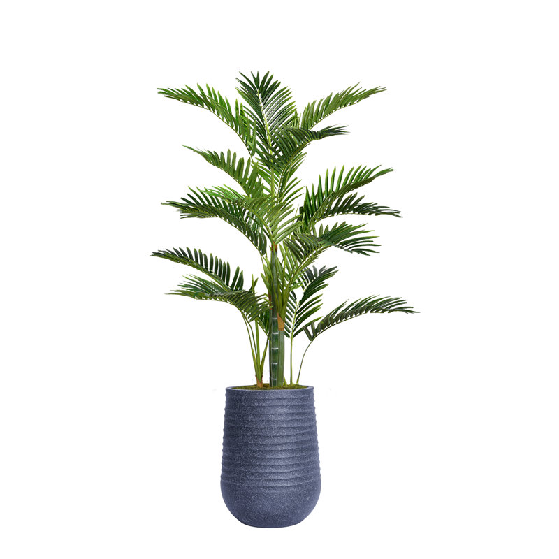 Palmier artificiel 60,08 "en pot, Noir