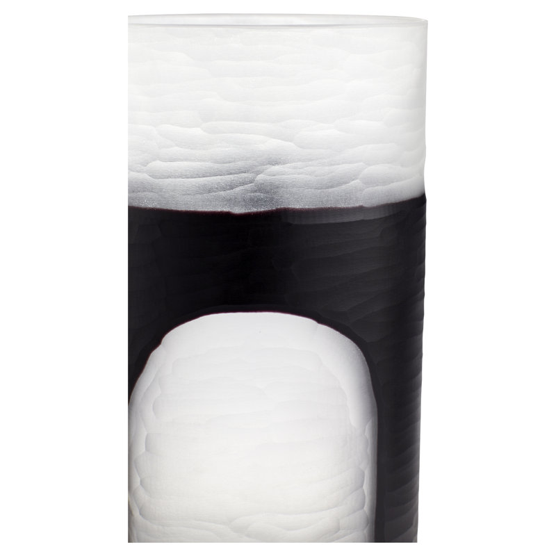 Ominous Frost Glass Table Vase
