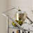 Commercial Grade Chrome Bar Cart with  Wine Rack & Locking Wheels Design for Restaurants, Events, Home Bars