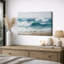"Coastal Ocean Waves", sérénité, photos de salon de plage, impression encadrée sur toile-126136171-126136174