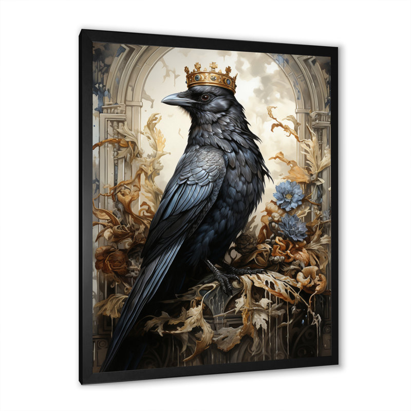 Ashonti Crow Majestic I, impression sur toile, Cadre photo noir, H 20 po x l 12 po x P 1 po