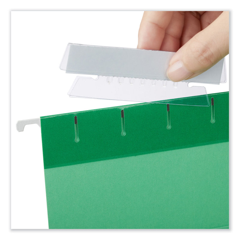 Universal® Hanging File Folder Plastic Index Tabs Plastic Hanging Files Open