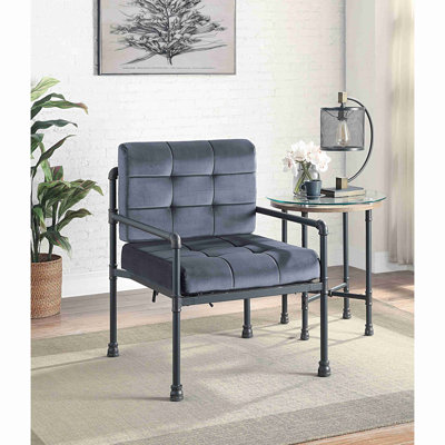 Fauteuil d'appoint en velours