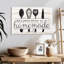 «Happiness Is Hommade Kitchen Tools», reproduction sur toile-124926174