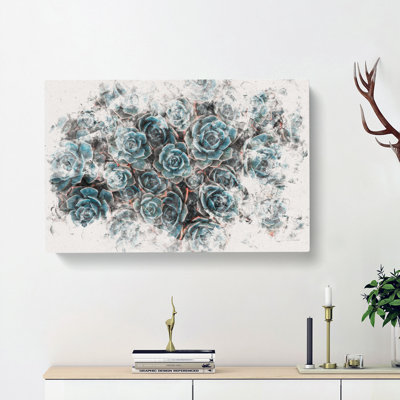 Succulent Plants - Wrapped Canvas Print
