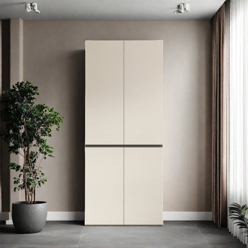 Simple Solid Color Wardrobe, 78.74" H x 23.62" W x 23.62" D