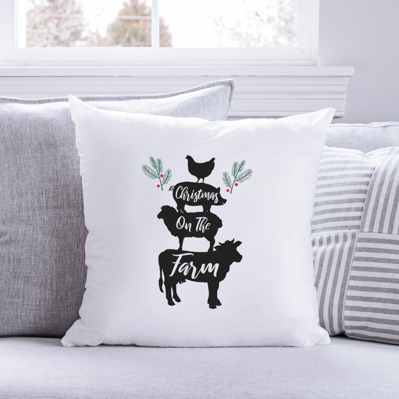 Christmas Sign-13 Reversible Throw Pillow, 20" x 20"