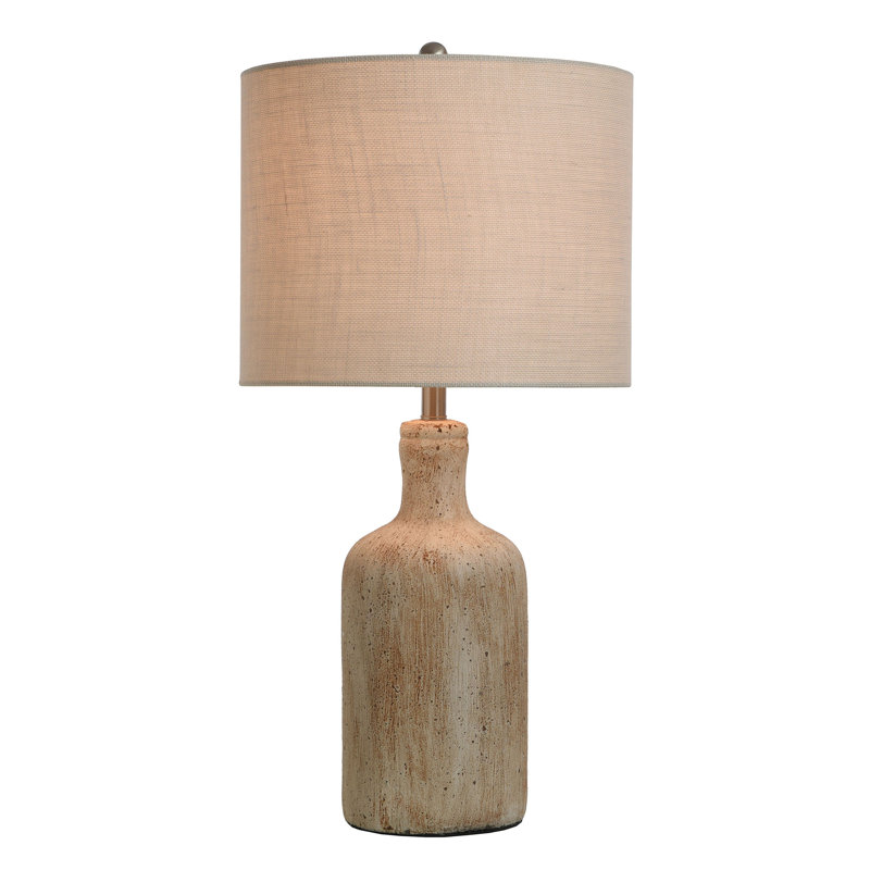 Boone Concrete Table Lamp, Multi-Color Cream Finish