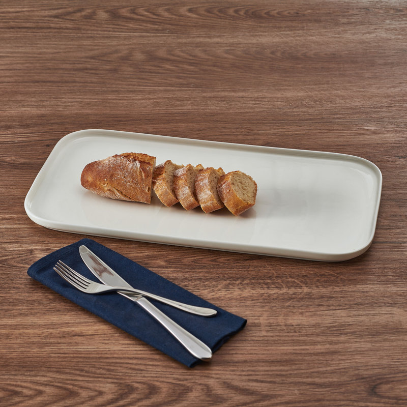 Mikasa Samantha 15.85 in. Rectangular Serving Platter