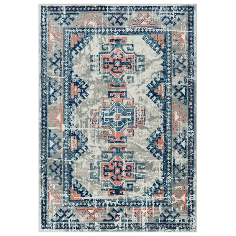 Gardette Moroccan Indoor Rug, Rectangle 6' x 9'